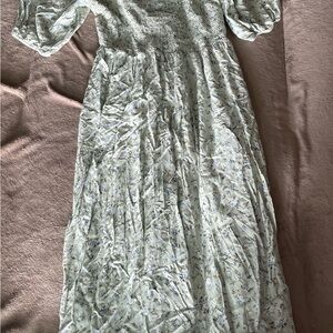 Floral Smocked Maxi Dress